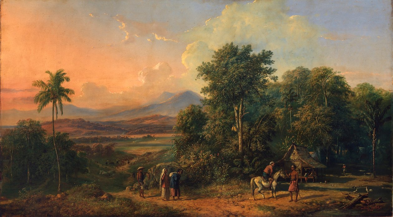 Las i rodzimy dom autorstwa Raden Saleh
