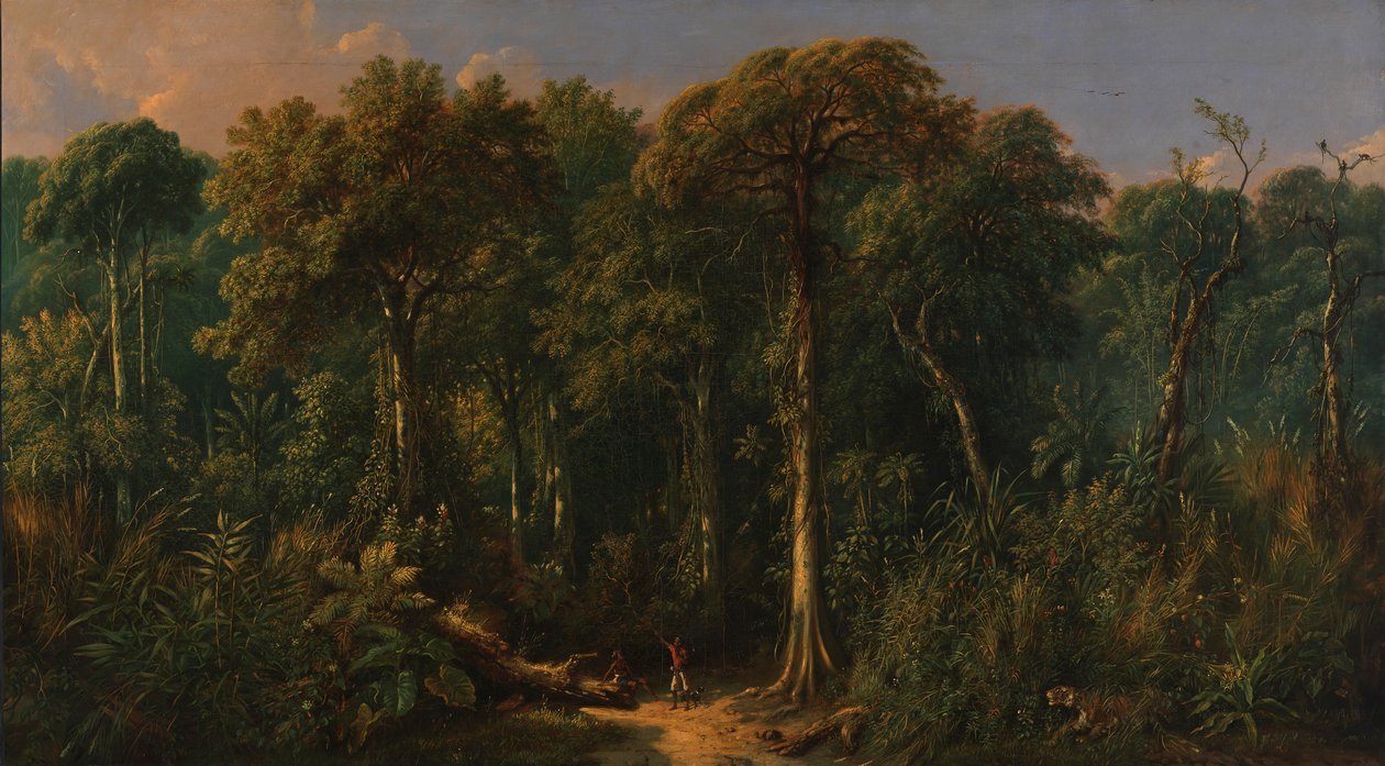 Dżungla Jawajska, ca. 1860. autorstwa Raden Saleh