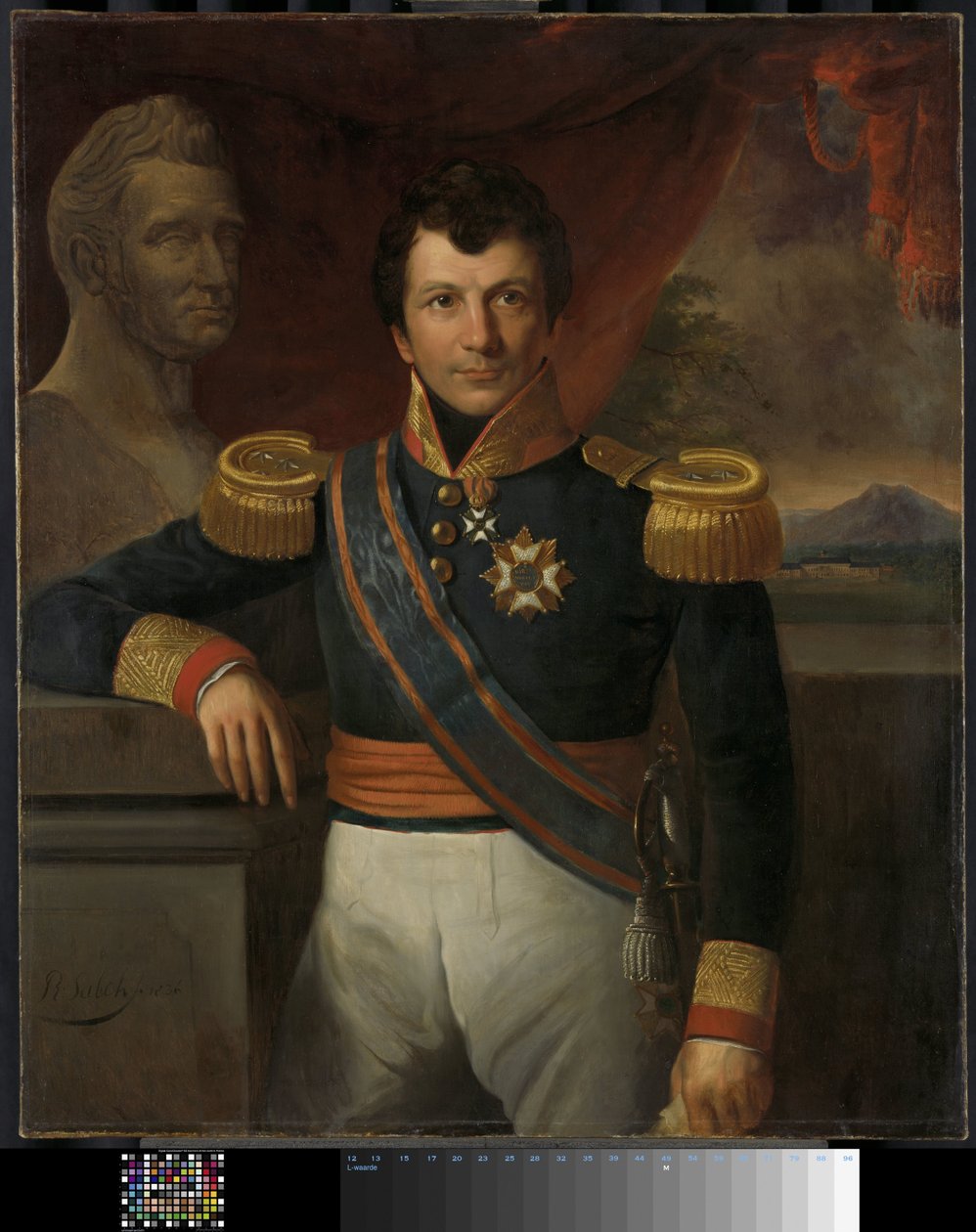 Portret Johna, wykres Boscha, gubernatora generalnego Holenderskich Indii Wschodnich autorstwa Raden Sarief Bastaman Saleh