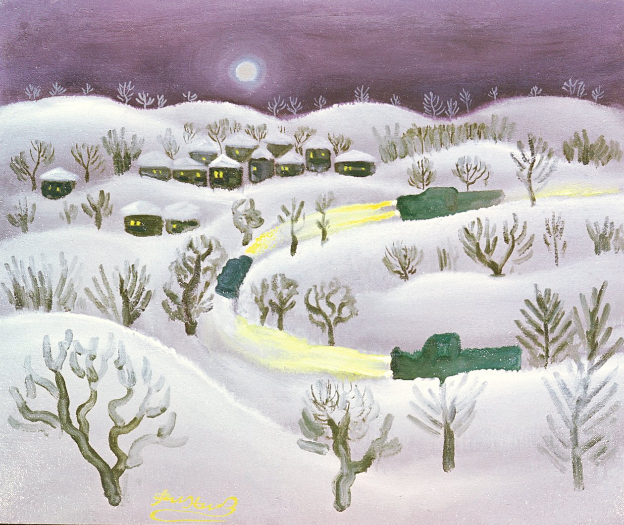 Zimowa noc, 1971 autorstwa Radi Nedelchev
