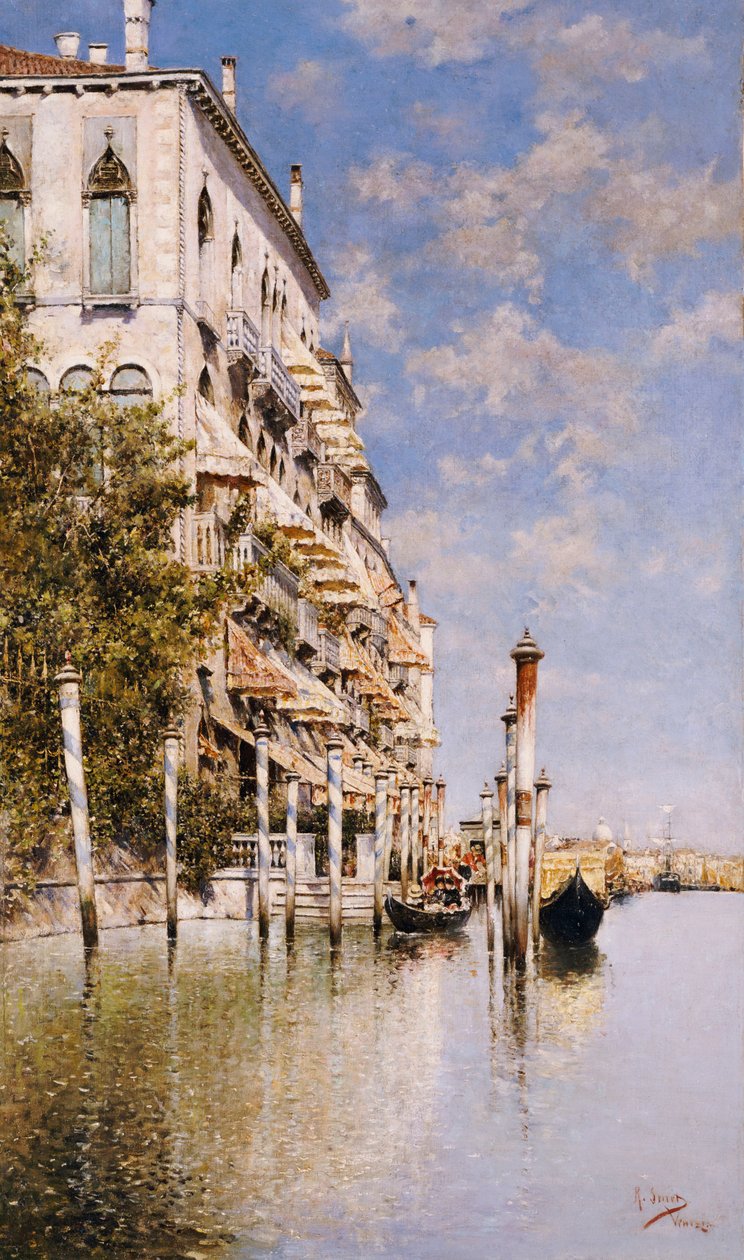 Wzdłuż Canale Grande autorstwa Rafael Senet