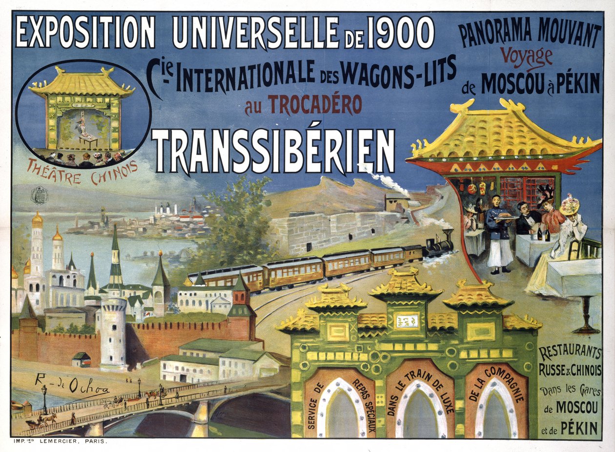 Wystawa Powszechna 1900. Compagnie Internationale des Wagons-Lits, 1900. autorstwa Rafael de Ochoa y Madrazo