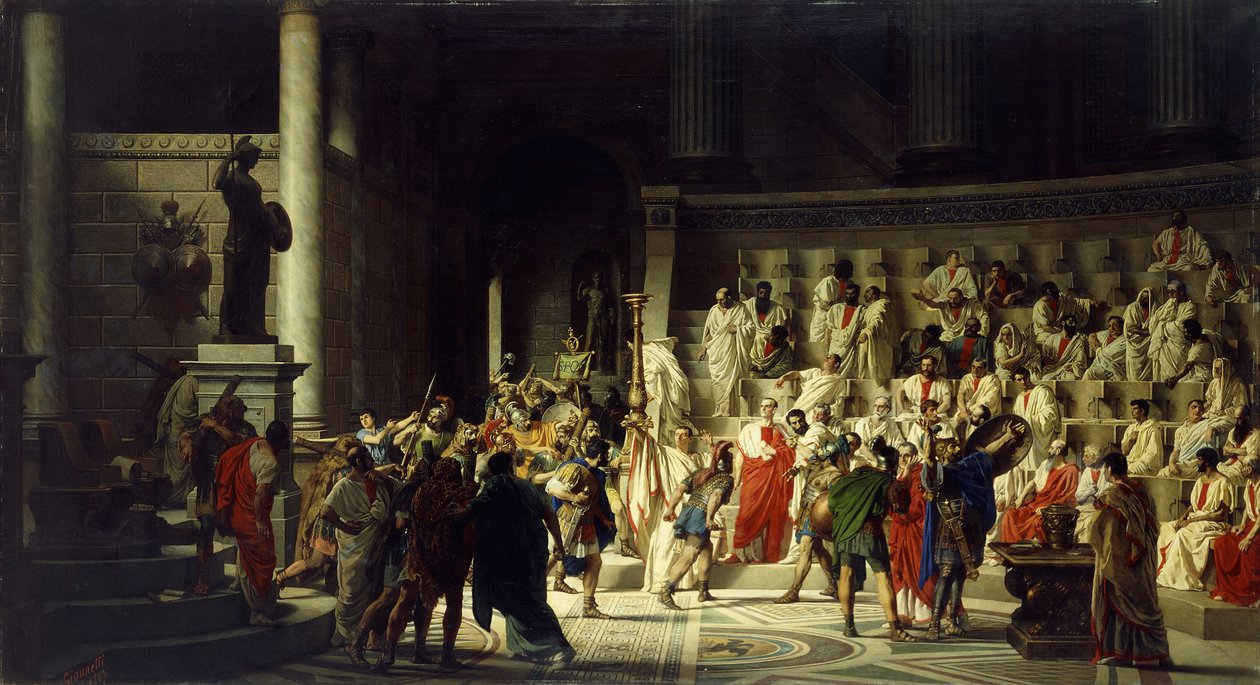 Ostatni Senat Juliusza Cezara autorstwa Raffaele Giannetti