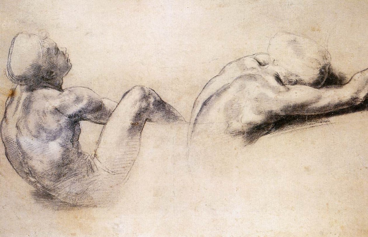 Badania figur autorstwa Raffaello Sanzio Raphael