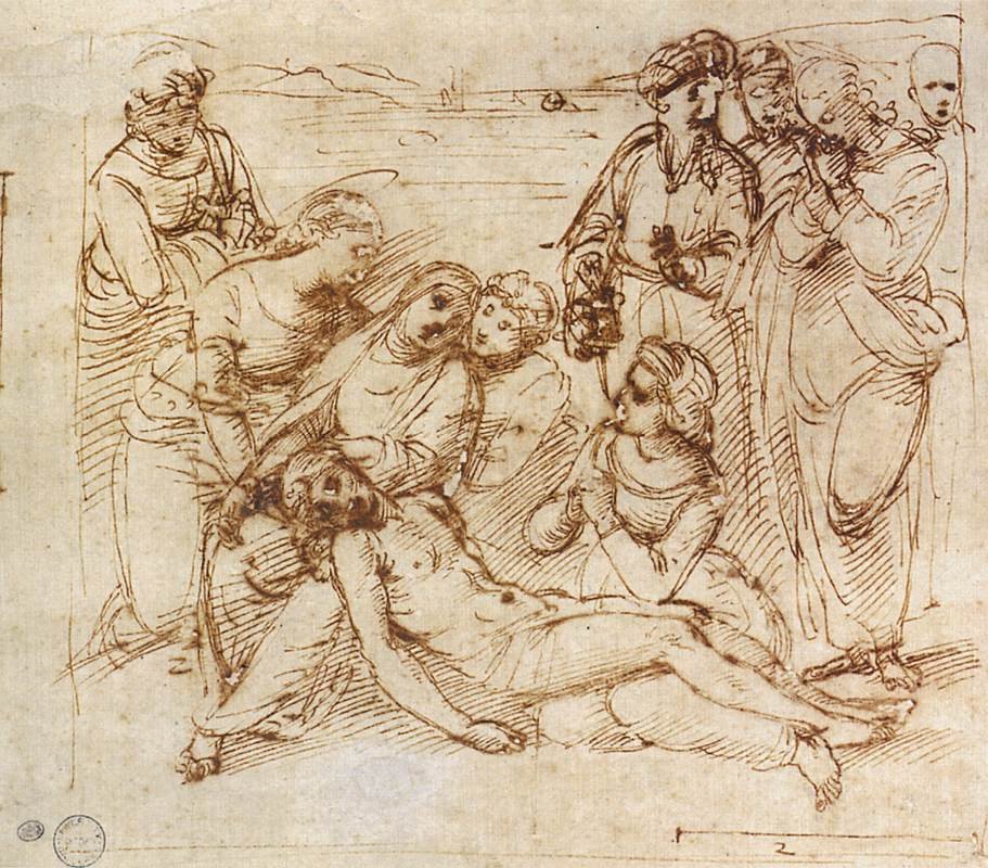 Scena Lamentacji autorstwa Raffaello Sanzio Raphael