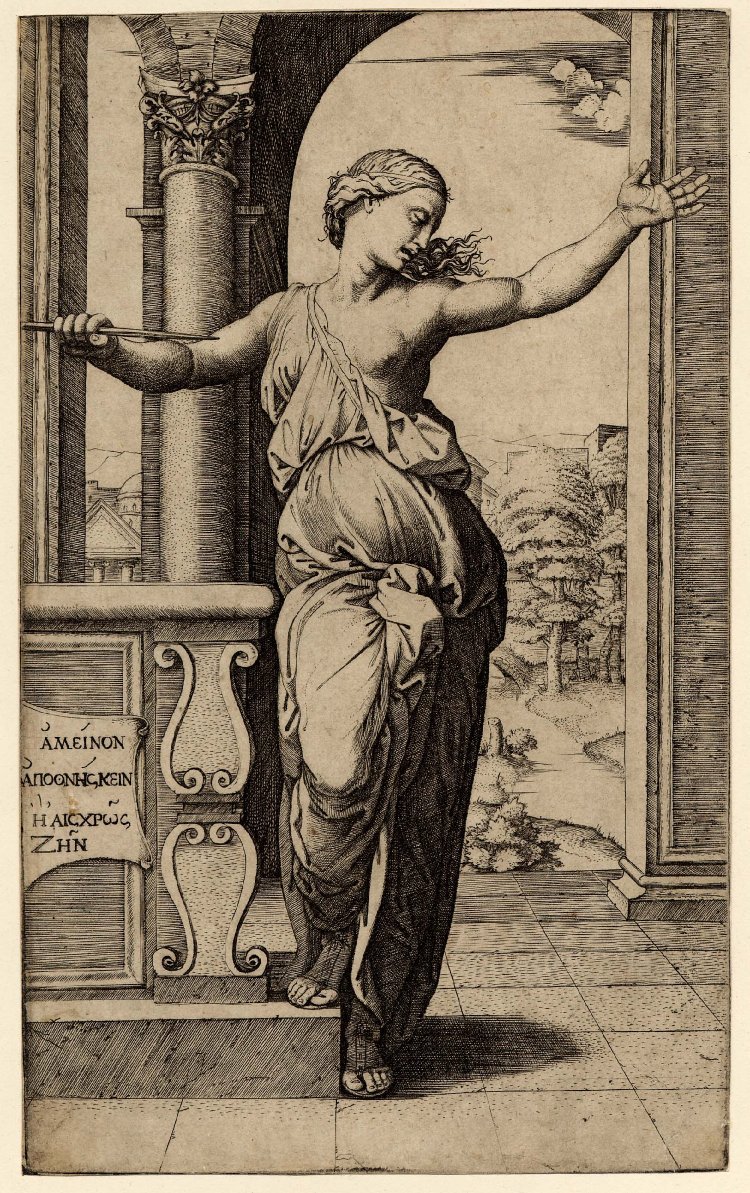 Samobójstwo Lukrecji autorstwa Raffaello Sanzio Raphael