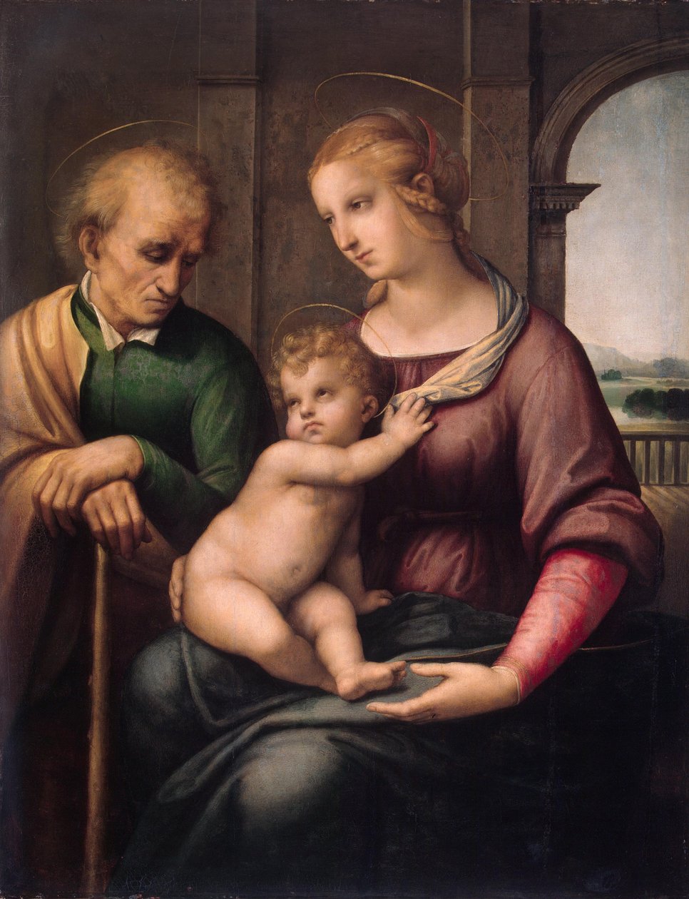 Madonna ze św. Józefem bez brody autorstwa Raffaello Sanzio Raphael