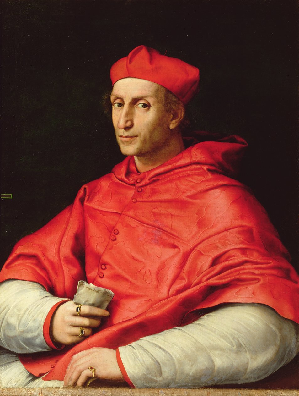 Portret kardynała Dovizzi z Bibbiena (1470-1520) autorstwa Raffaello Sanzio Raphael