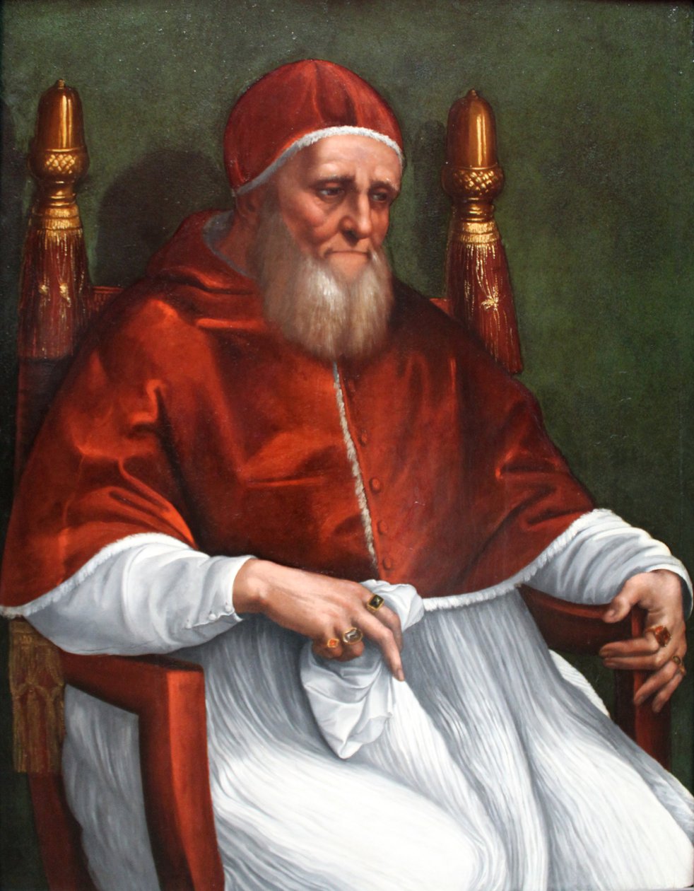 Portret papieża Juliusza II autorstwa Raffaello Sanzio Raphael