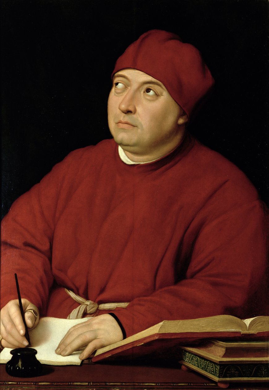 Portret Tommaso Inghirami (1470-1516) autorstwa Raffaello Sanzio Raphael