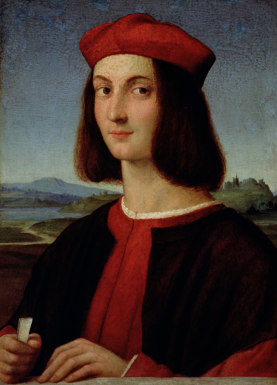 Portret młodego Pietro Bembo, 1504-6 autorstwa Raffaello Sanzio Raphael