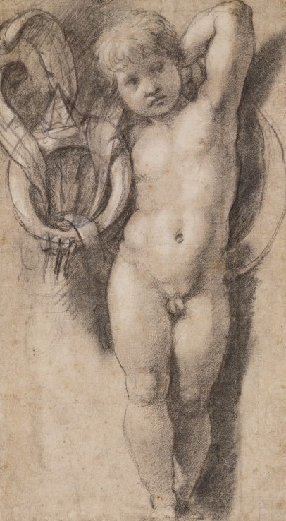 Putto z symbolami Medici autorstwa Raffaello Sanzio Raphael
