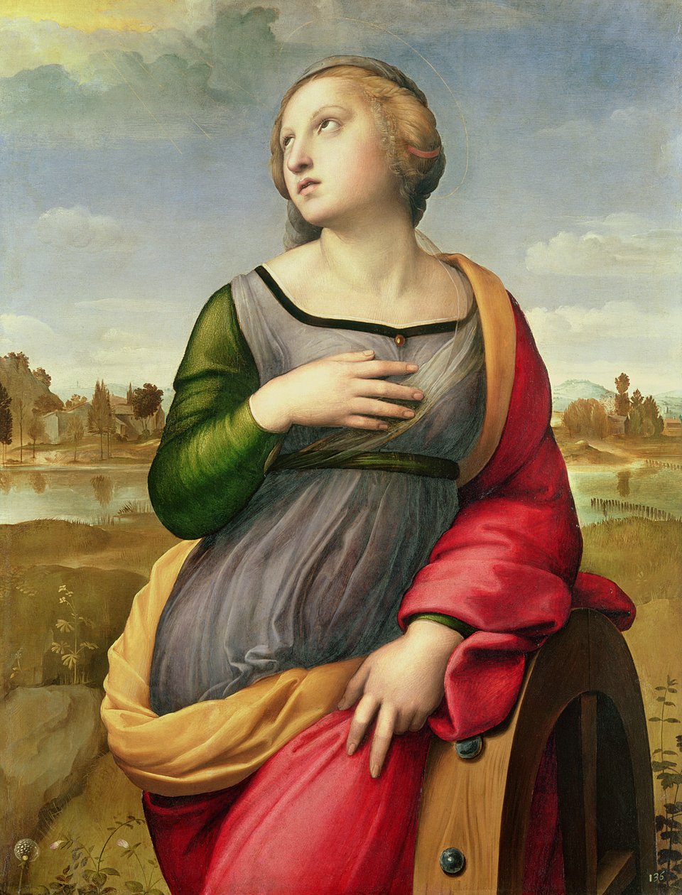 Św. Katarzyna Aleksandryjska, 1507-8 autorstwa Raffaello Sanzio Raphael