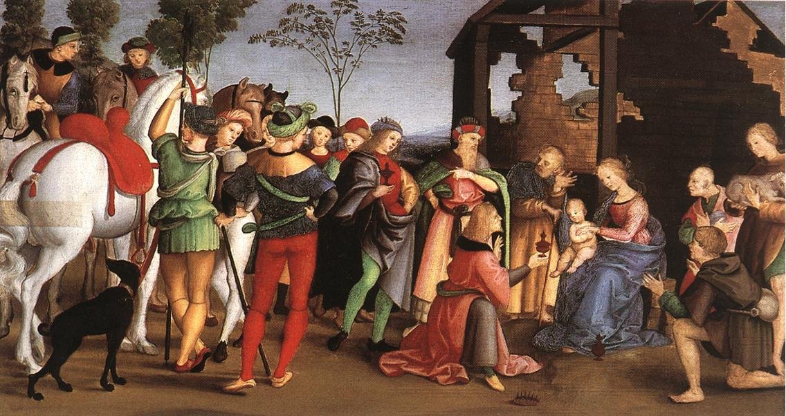 Pokłon Trzech Króli autorstwa Raffaello Sanzio Raphael