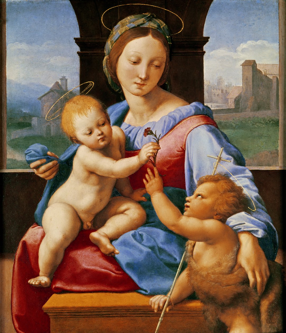 Madonna Aldobrandini lub Madonna Garvagh, ok. 1509-10 autorstwa Raffaello Sanzio Raphael