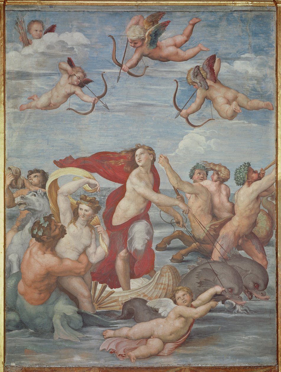 Triumf Galatei, 1512-14 autorstwa Raffaello Sanzio Raphael