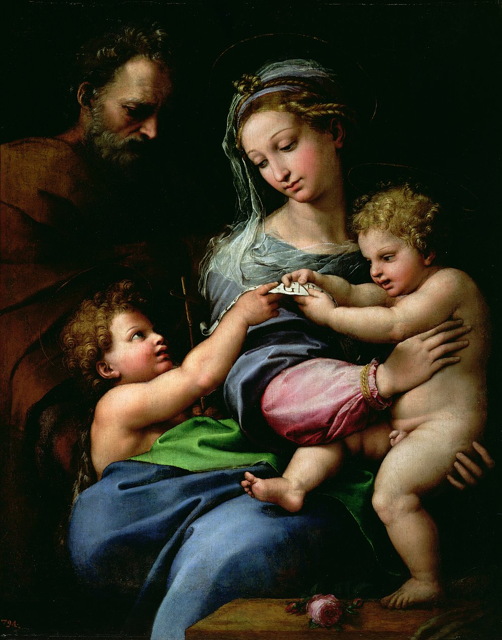 Dziewica Róży, c.1518 autorstwa Raffaello Sanzio Raphael