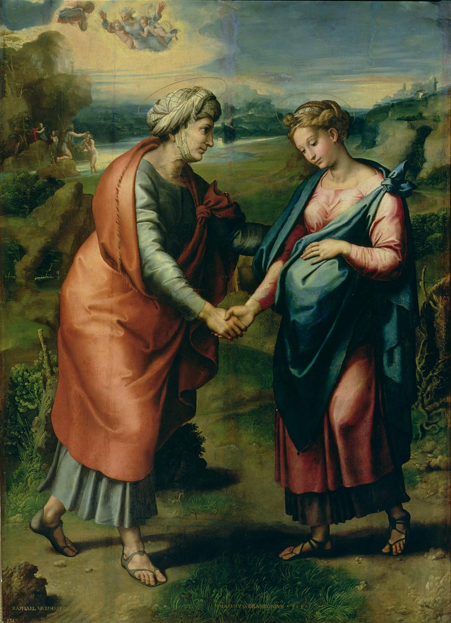 Nawiedzenie Matki Boskiej autorstwa Raffaello Sanzio Raphael