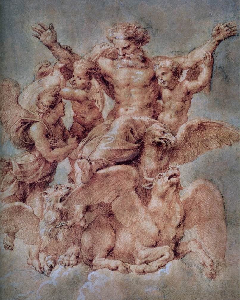 Wizja Ezechiela autorstwa Raffaello Sanzio Raphael
