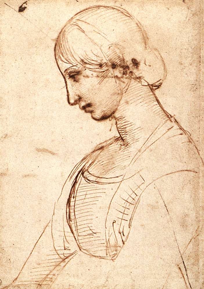 Sięgająca do pasa figura młodej kobiety autorstwa Raffaello Sanzio Raphael