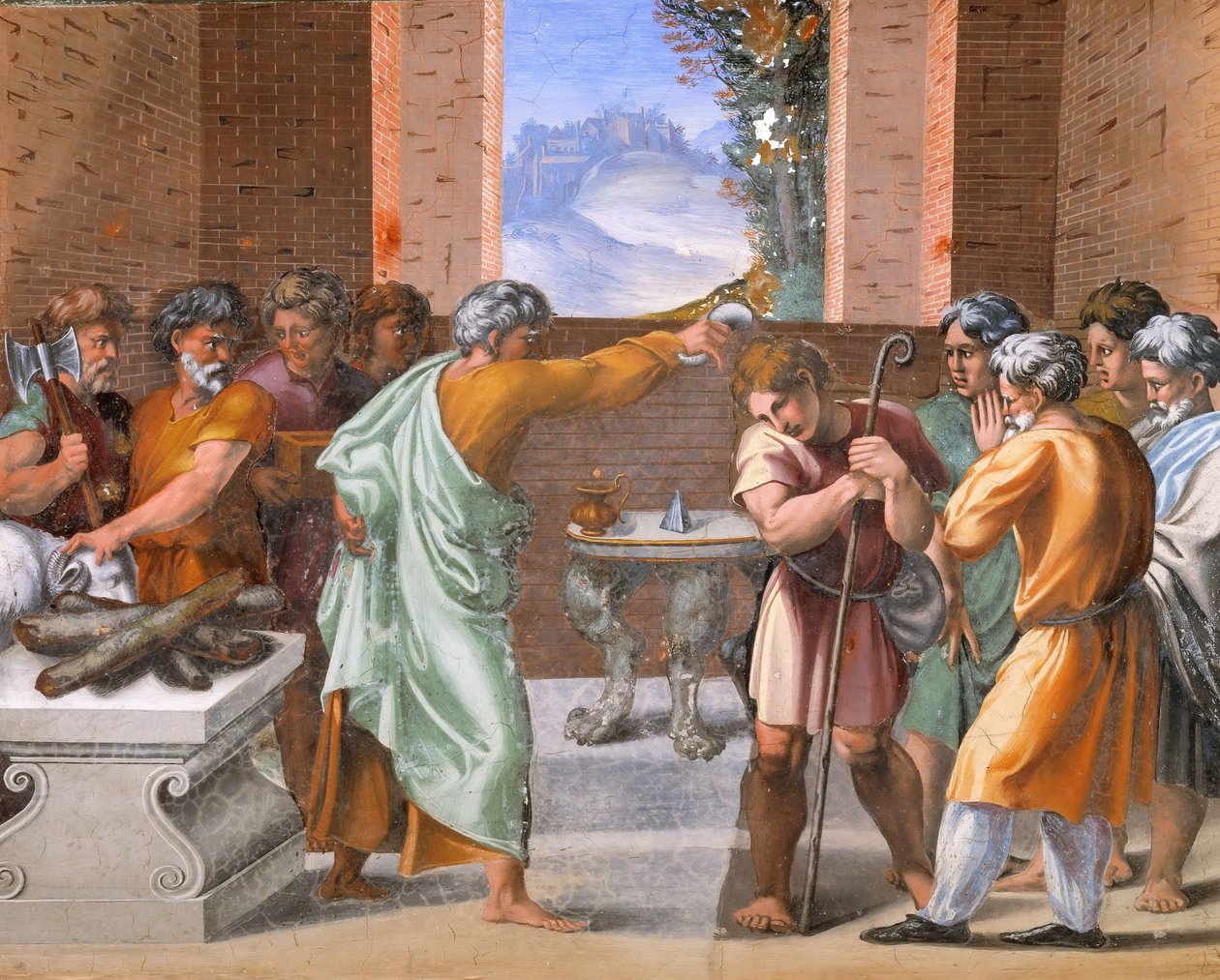 Dekoracja loggii, fresk Pałace Papieskie, Watykan autorstwa Raffaello Sanzio Raphael