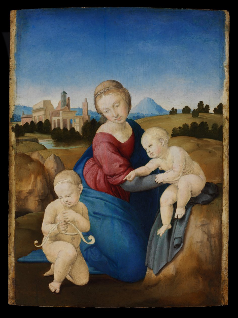 Madonna z Dzieciątkiem z Dzieciątkiem Święty Jan autorstwa Raffaello Sanzio Raphael