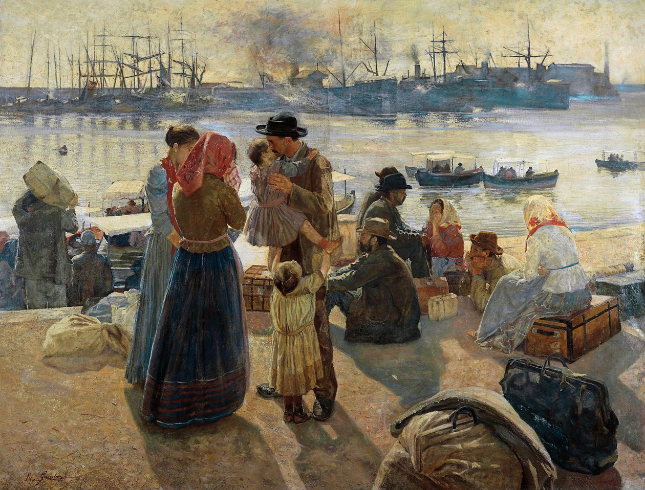 Emigranci autorstwa Raffaello Gambogi