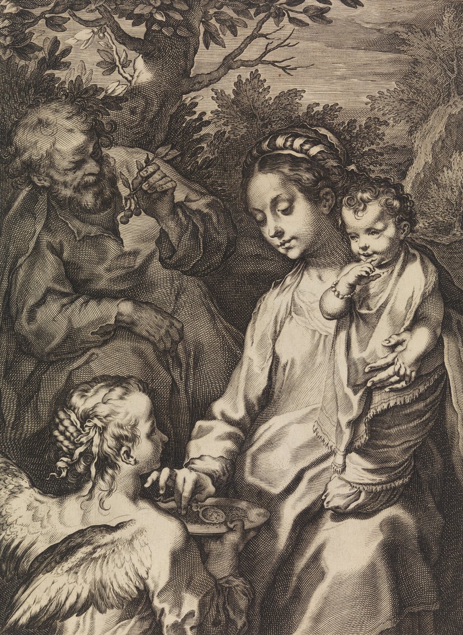 Święta Rodzina z Misą Owsianki, ca. 1580-ok. 1614. autorstwa Raffaello Guidi
