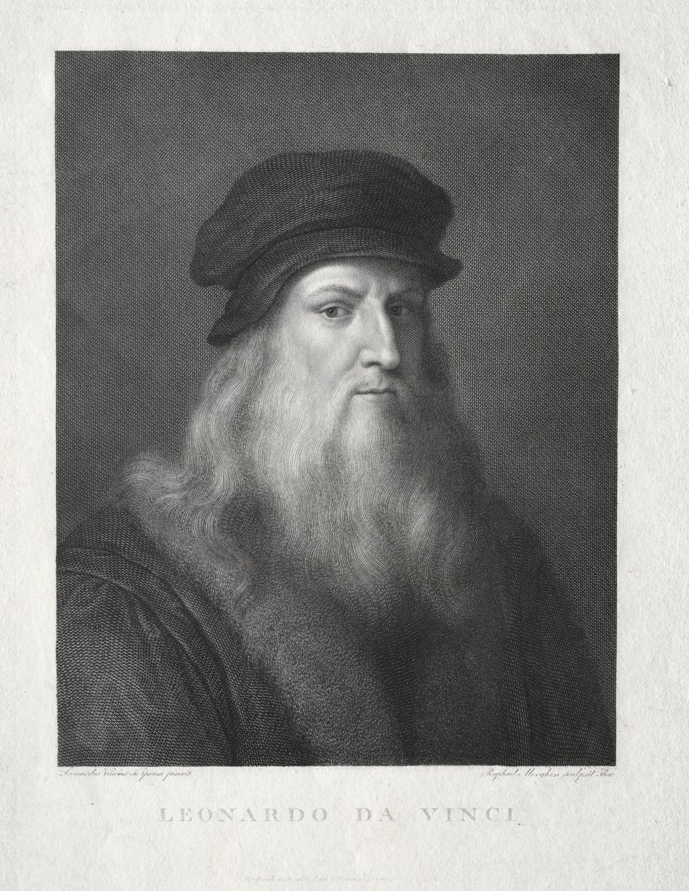 Leonardo da Vinci. autorstwa Raffaello Morghen