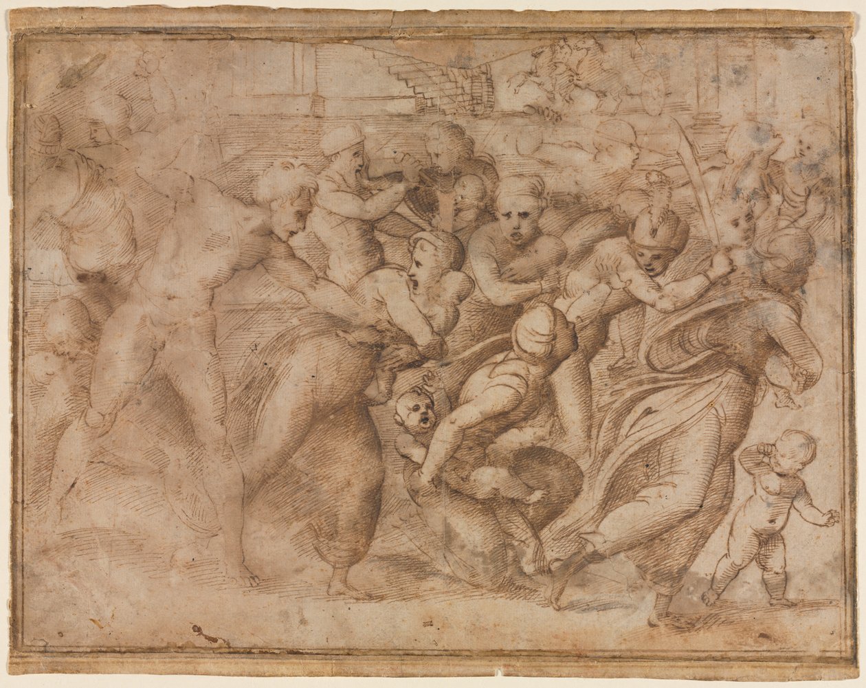 Kopia Rzezi Niewiniątek dokonanych przez Rafaela, po 1510 r. autorstwa Raffaello Sanzio Raphael