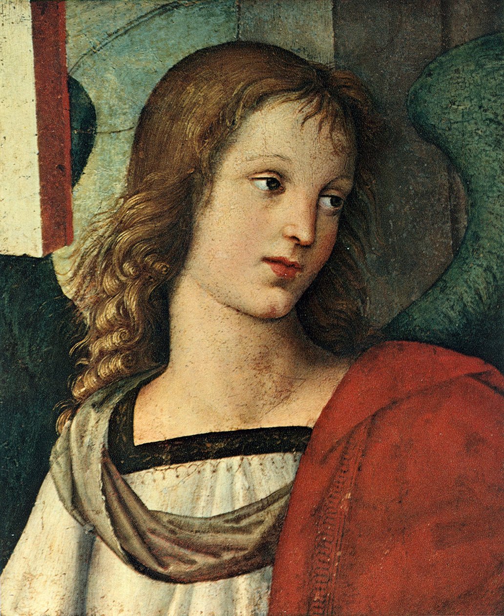 Głowa Anioła, ok. 1500 autorstwa Raffaello Sanzio Raphael