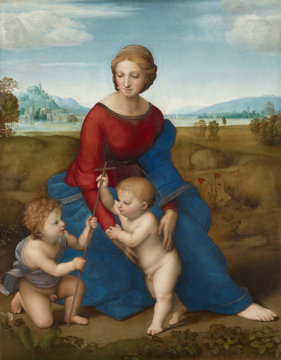Madonna na łące, ok. 1506 autorstwa Raffaello Sanzio Raphael