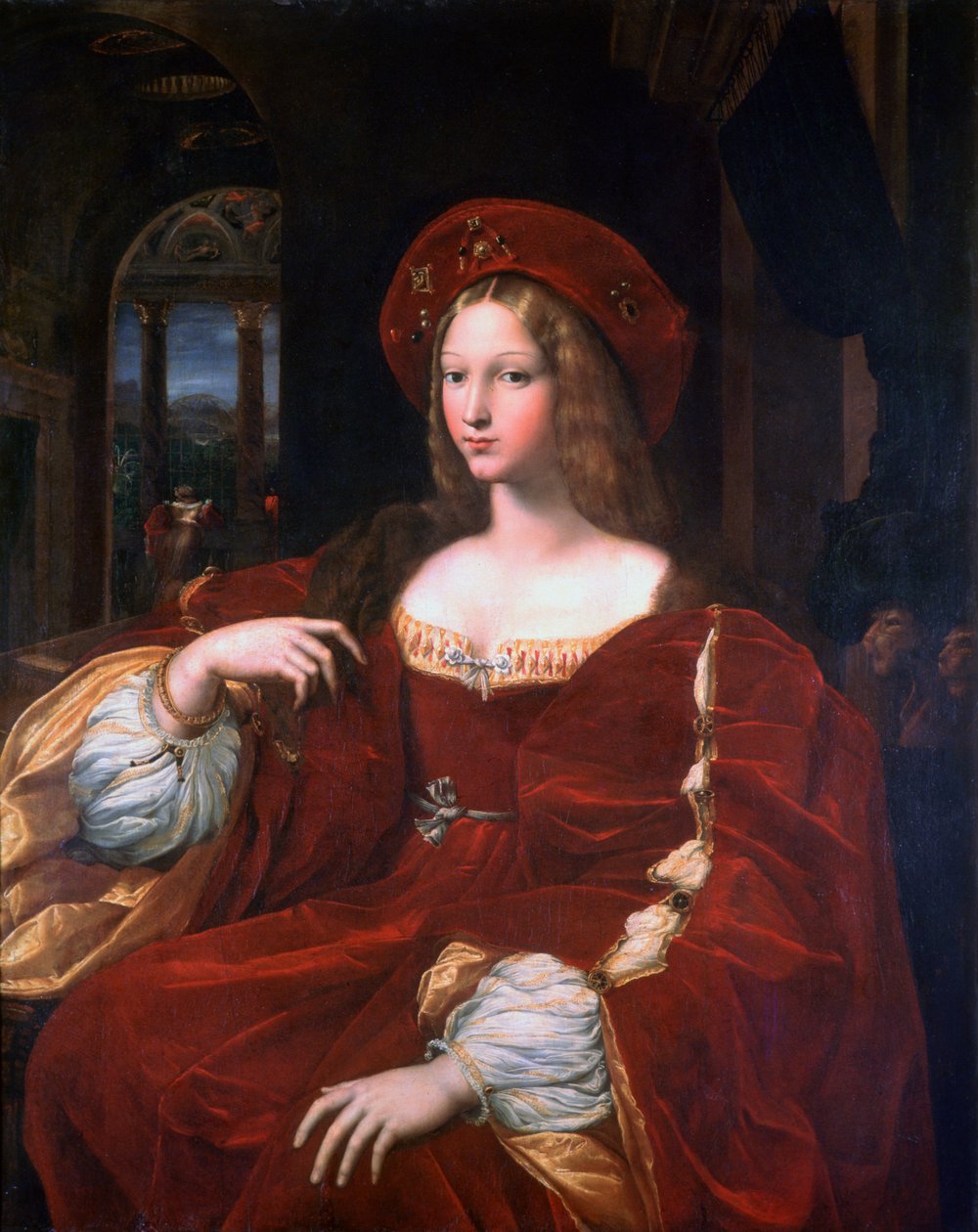 Portret Joanny dAragon, 1518 autorstwa Raffaello Sanzio Raphael
