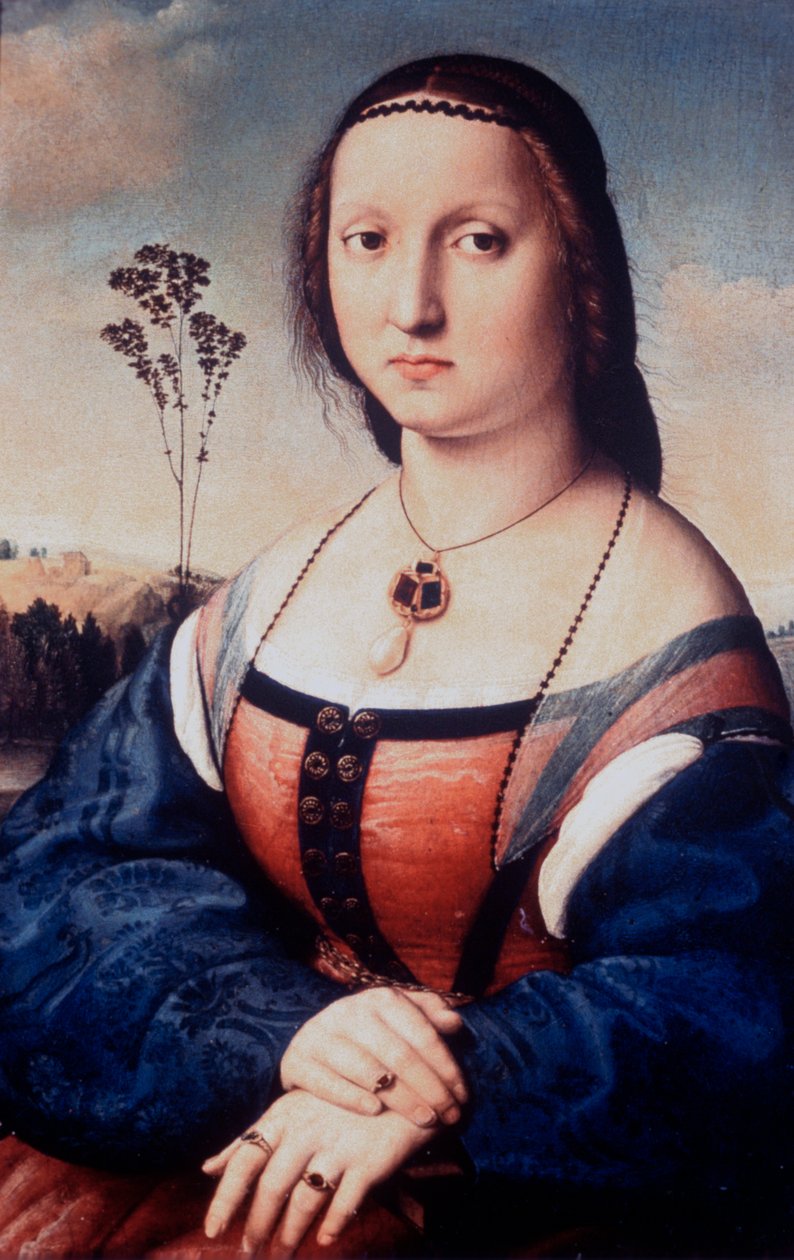 Portret Maddaleny Doni, 1506 autorstwa Raffaello Sanzio Raphael