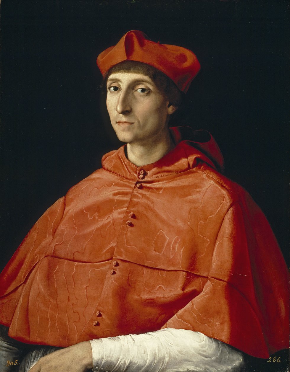 Portret kardynała, ca. 1510 autorstwa Raffaello Sanzio Raphael