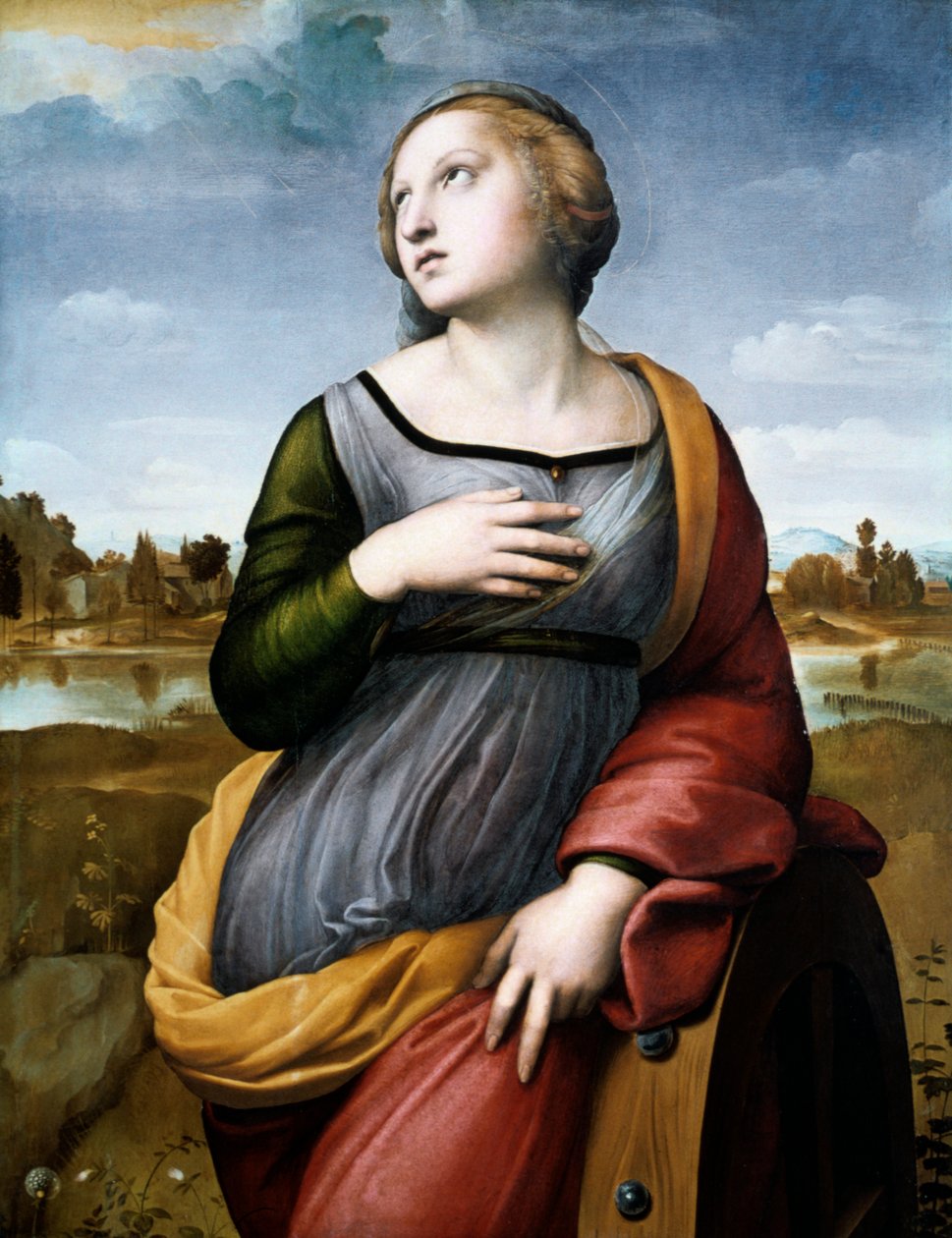 Święta Katarzyna Aleksandryjska, c1507 autorstwa Raffaello Sanzio Raphael