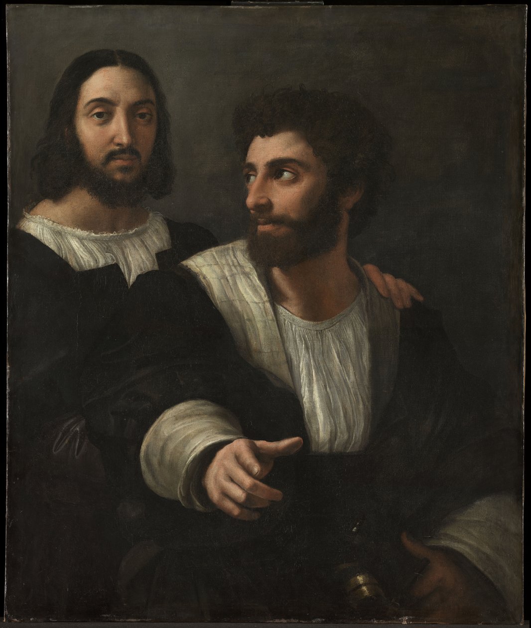 Autoportret z przyjacielem Podwójny portret, 1519 autorstwa Raffaello Sanzio Raphael
