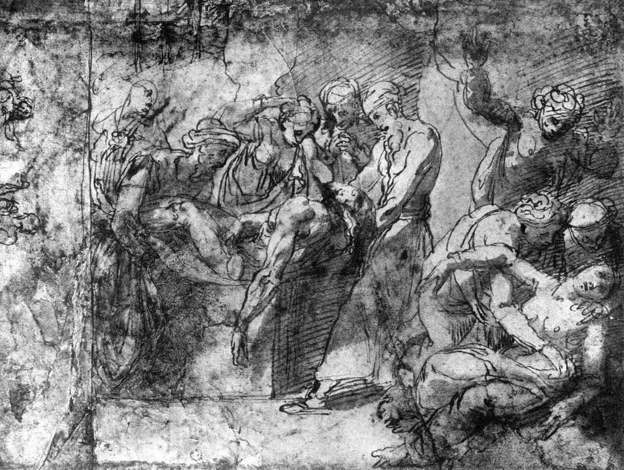 Studium do grobu, przypisywane Rafaelowi, 1913. autorstwa Raffaello Sanzio Raphael