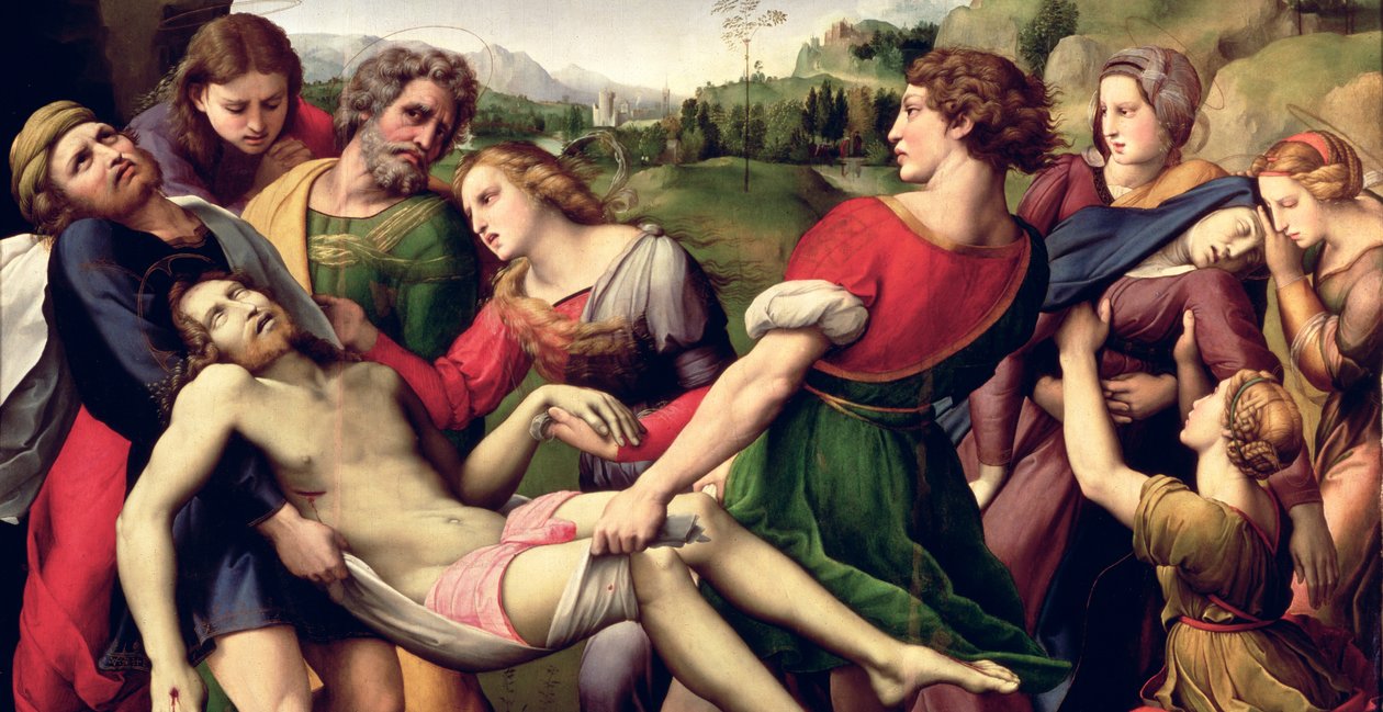 Depozicija, 1507 (62308 detalė)poli autorstwa Raffaello Sanzio Raphael
