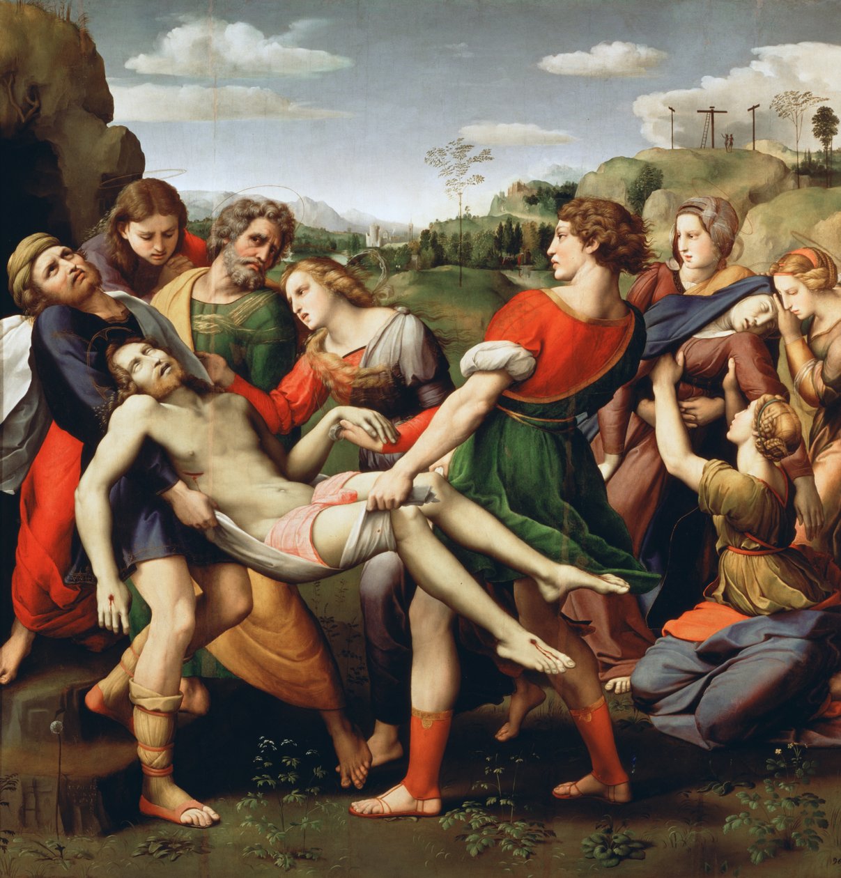 Depozycja, 1507 r. autorstwa Raffaello Sanzio Raphael