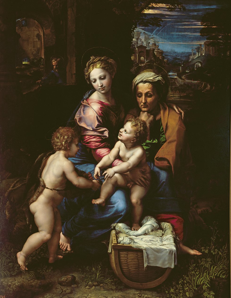 Święta Rodzina (La Perla) c.1518 autorstwa Raffaello Sanzio Raphael