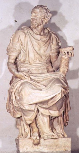 Św. Damian (marmur) autorstwa Raffaello da Montelupo