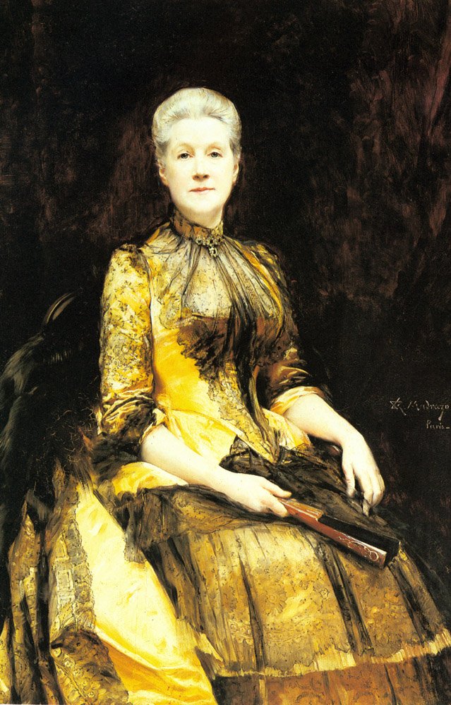 Portret pani James Leigh Coleman autorstwa Raimundo de Madrazo y Garreta