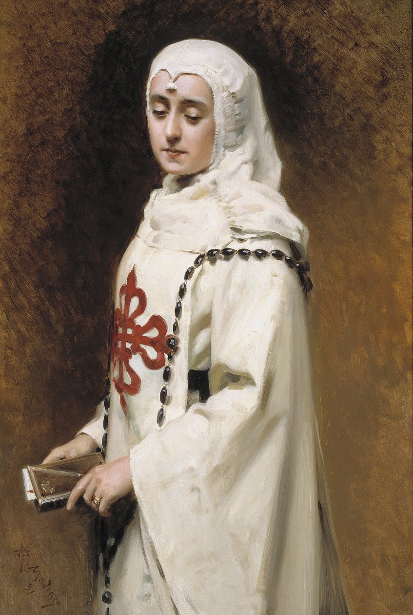 Portret Marii Guerrero w Doña Inés autorstwa Raimundo de Madrazo y Garreta