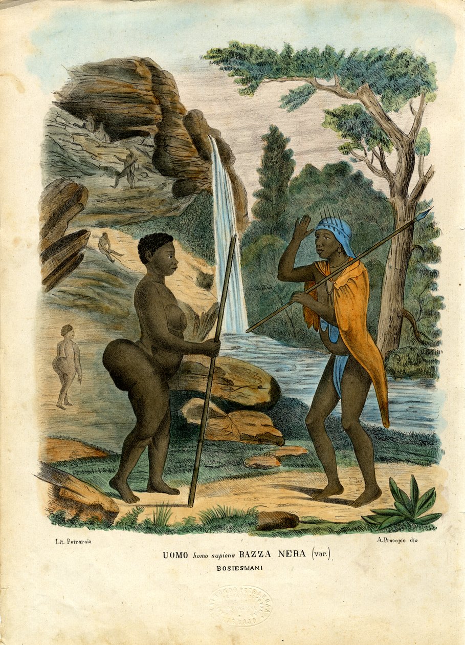 Hotentoci, 1863-79 autorstwa Raimundo Petraroja