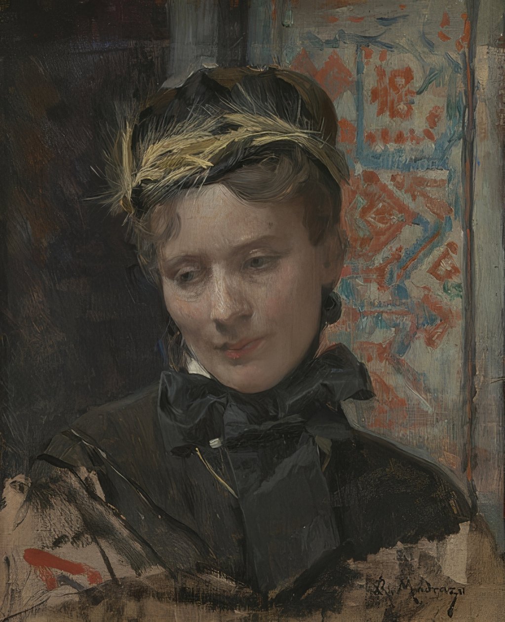Portret damy. 1885-95 autorstwa Raimundo de Madrazo y Garreta