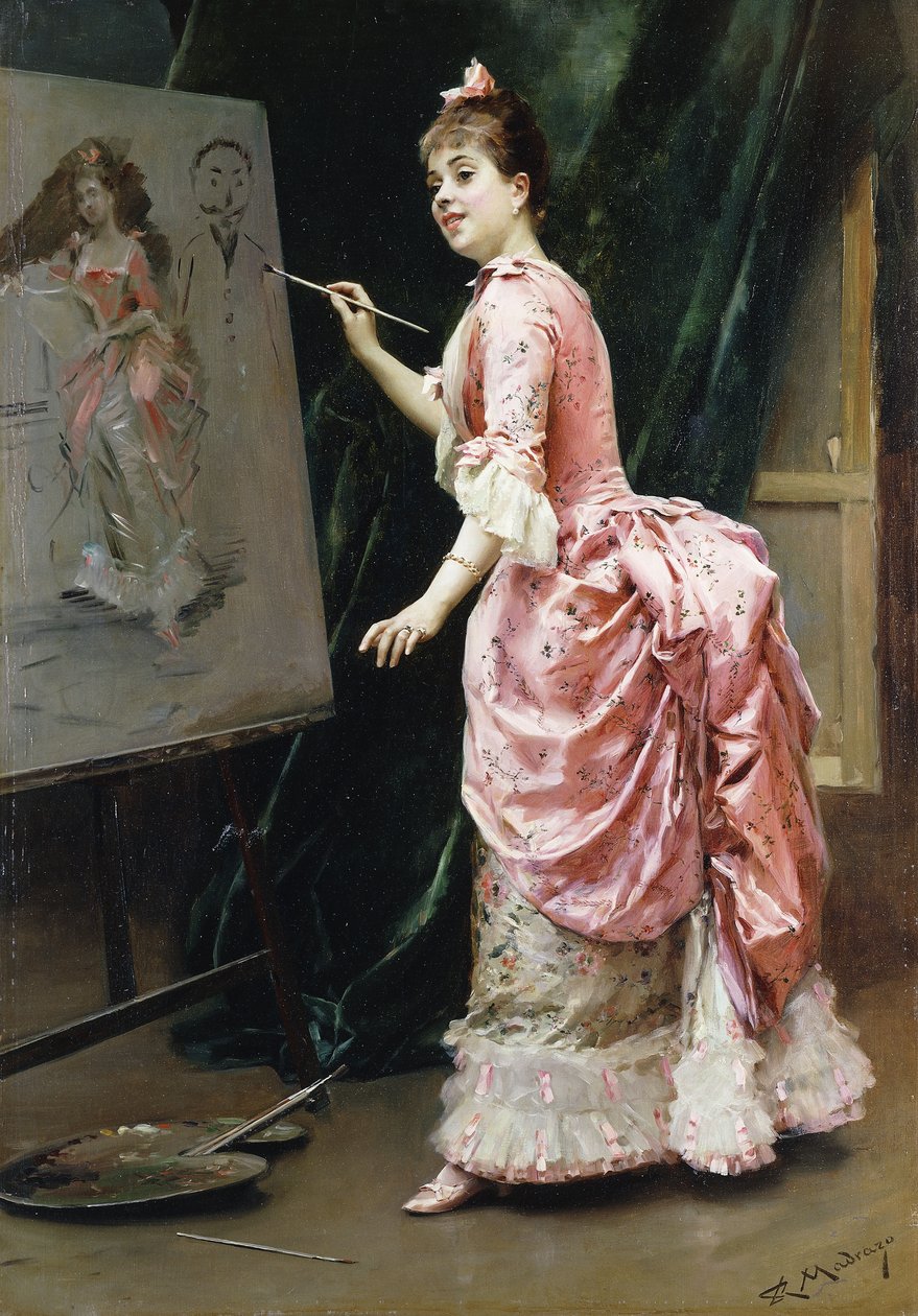 W badaniu; W badaniu, autorstwa Raimundo de Madrazo y Garreta