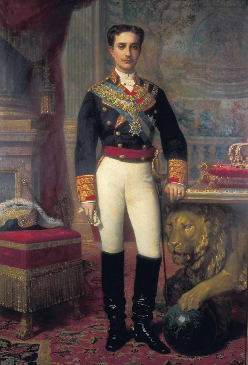Portret Alfonsa XII (1857-1885), ostatnia trzecia część XIX wieku (malarstwo) autorstwa Raimundo de Madrazo y Garreta