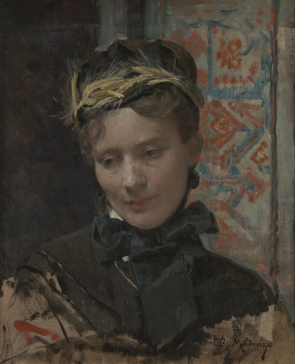 Portret damy, 1885-1896 autorstwa Raimundo de Madrazo y Garreta