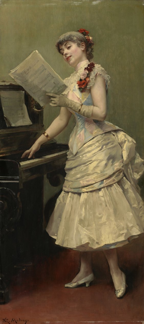 Piosenkarz, ok.1880 autorstwa Raimundo de Madrazo y Garreta